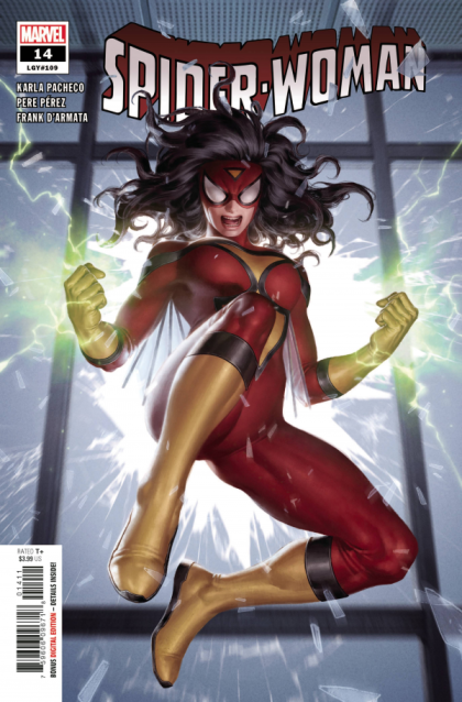 Spider-Woman, Vol. 7  |  Issue#14A | Year:2021 | Series:  | Pub: Marvel Comics | Regular Cover by Junggeun Yoon