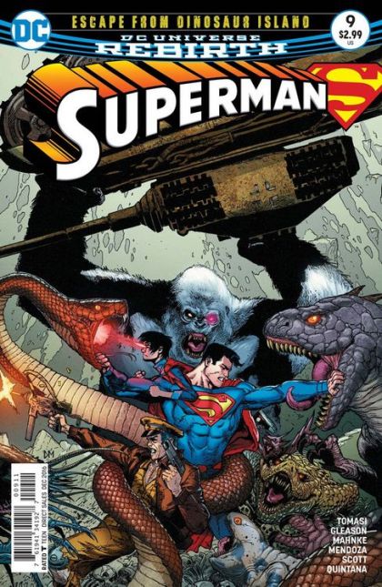 Superman, Vol. 4 Escape From Dinosaur Island, Part 2 |  Issue#9A | Year:2016 | Series: Superman | Pub: DC Comics | Doug Mahnke Regular