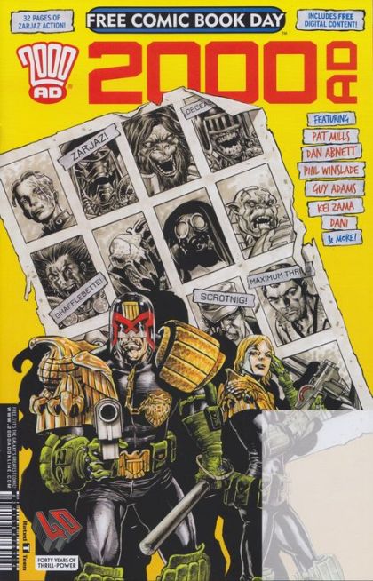 Free Comic Book Day 2017 (2000 AD Special) Judge Dredd - Forty Years of Hurt; Blackblood - General Public; Hope - ...For the Future; Judge Anderson - Hag Team; Dreams of Deadworld - Death |  Issue#A | Year:2017 | Series:  | Pub: Rebellion |