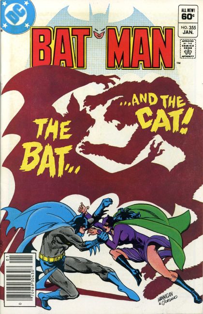Batman, Vol. 1 Never Scratch A Cat |  Issue#355B | Year:1982 | Series: Batman | Pub: DC Comics | Newsstand Edition