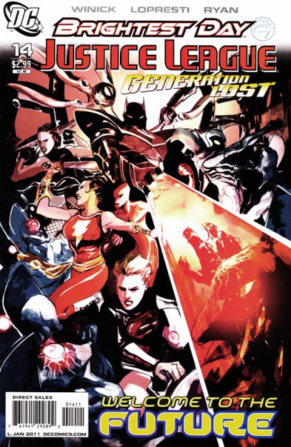 Justice League: Generation Lost Brightest Day - Generation Lost, Tomorrow is Today |  Issue#14A | Year:2010 | Series:  | Pub: DC Comics | Dustin Nguyen Regular Cover