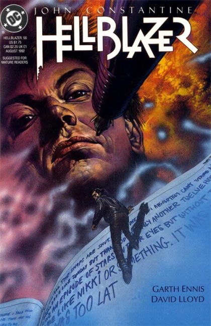 Hellblazer, Vol. 1 This Is The Diary Of Danny Drake / The Lot |  Issue#56A | Year:1992 | Series: Hellblazer | Pub: DC Comics |