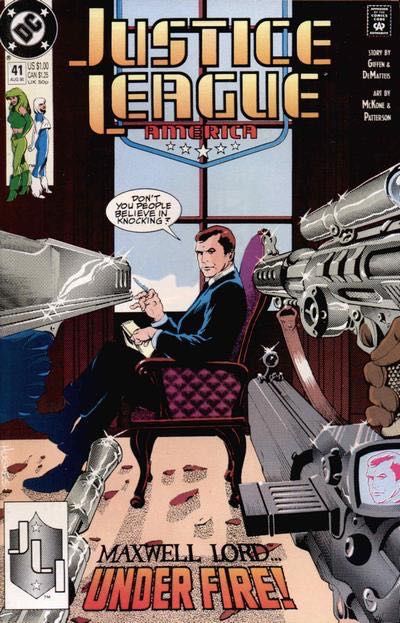 Justice League / International / America Maximum Force |  Issue#41A | Year:1990 | Series: Justice League | Pub: DC Comics | Direct Edition