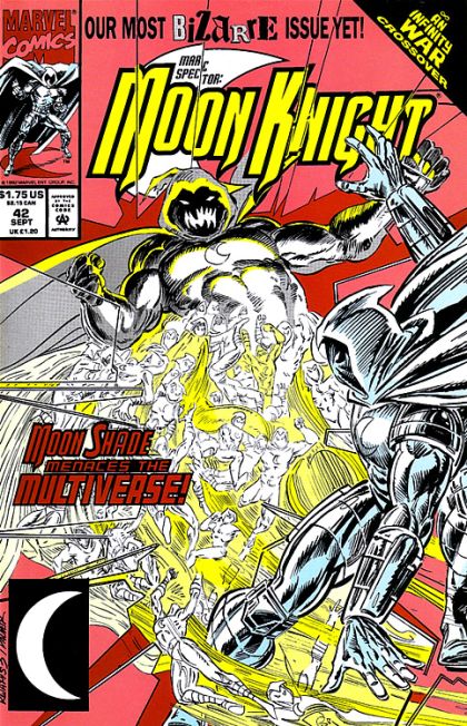 Marc Spector: Moon Knight Infinity War - Multverse Madness! |  Issue#42A | Year:1992 | Series: Moon Knight | Pub: Marvel Comics | Direct Edition