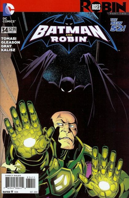 Batman and Robin, Vol. 2 Robin Rises, Ties That Bind |  Issue#34A | Year:2014 | Series: Batman | Pub: DC Comics | Patrick Gleason Regular Cover