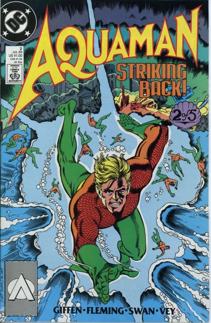 Aquaman, Vol. 3 Still Waters |  Issue#2A | Year:1989 | Series: Aquaman | Pub: DC Comics | Direct Edition