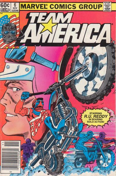Team America Dead Water! |  Issue#6B | Year:1982 | Series:  | Pub: Marvel Comics | Newsstand Edition