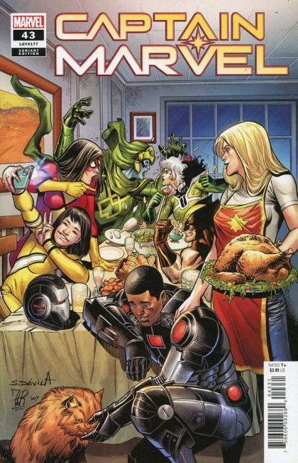 Captain Marvel, Vol. 11 Revenge Of The Brood |  Issue#43C | Year:2022 | Series: Captain Marvel | Pub: Marvel Comics | Sergio Davila Variant
