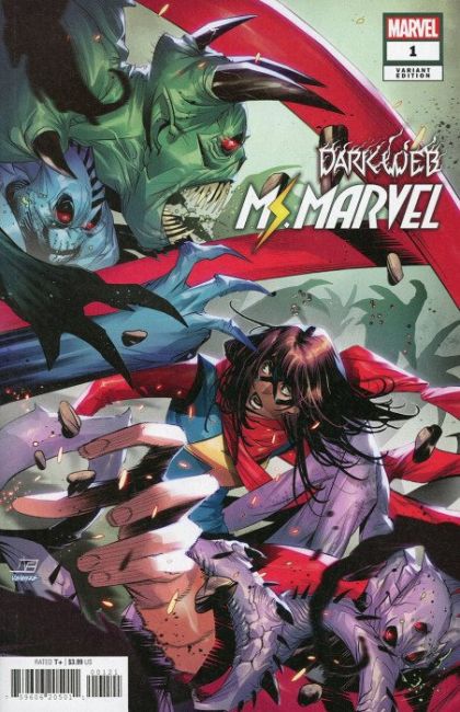 Dark Web: Ms. Marvel Dark Web  |  Issue#1B | Year:2022 | Series:  | Pub: Marvel Comics | Federico Vicentini Cover