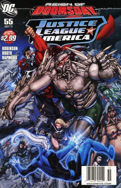 Justice League of America, Vol. 2 Reign of Doomsday - Eclipso Rising, Part Two: Mayhem |  Issue#55C | Year:2011 | Series: Justice League | Pub: DC Comics | Newsstand Edition
