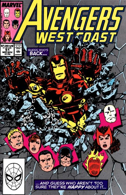 The West Coast Avengers, Vol. 2 I Sing of Arms and Heroes... |  Issue#51A | Year:1989 | Series:  | Pub: Marvel Comics | Direct Edition