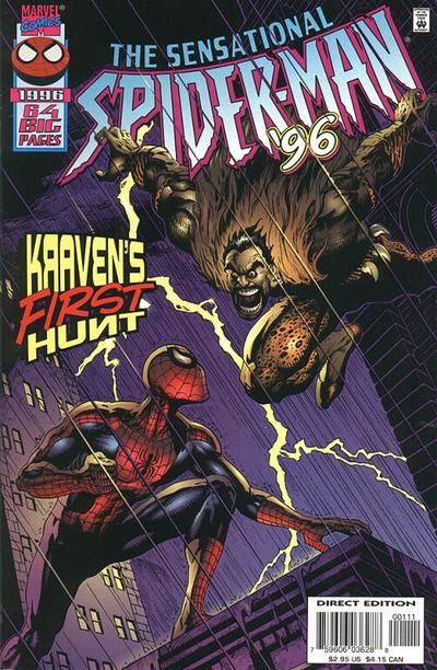 The Sensational Spider-Man, Vol. 1 Annual Kraven's First Hunt; The Return of Spider-Woman |  Issue#1996A | Year:1996 | Series: Spider-Man | Pub: Marvel Comics |