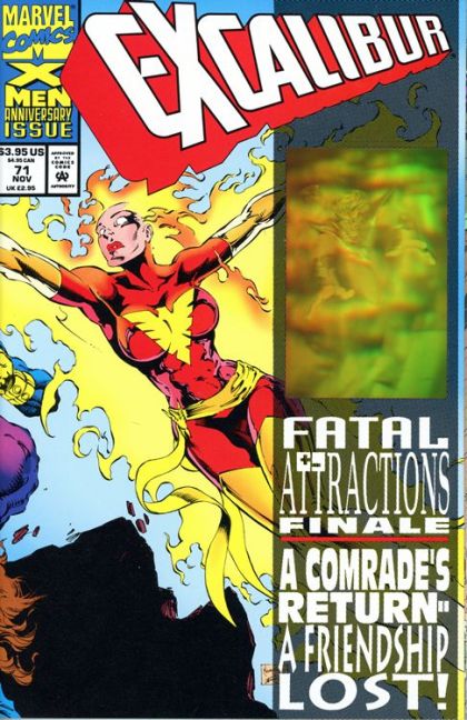 Excalibur, Vol. 1 Fatal Attractions - Part 6: Crossing Swords |  Issue#71A | Year:1993 | Series: Excalibur | Pub: Marvel Comics | Direct Edition