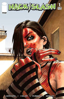 Hack/Slash: Resurrection Part 1 |  Issue#1C | Year:2017 | Series:  | Pub: Image Comics | Walking Dead #23 Tribute Cover