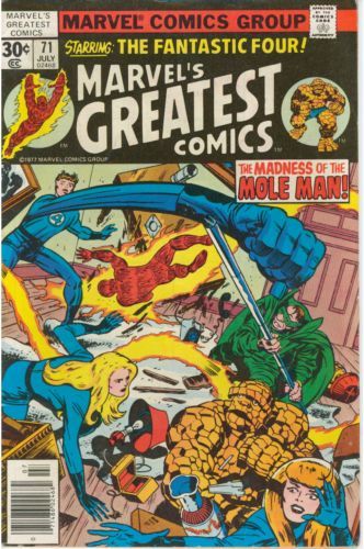 Marvel's Greatest Comics The Madness of The Mole Man |  Issue#71B | Year:1977 | Series:  | Pub: Marvel Comics | Newsstand Edition