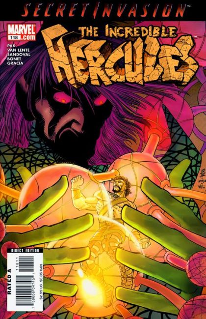 Incredible Hercules Secret Invasion - Sacred Invasion, Part Two: Dream Time / Mini Marvels |  Issue#118A | Year:2008 | Series: Hercules | Pub: Marvel Comics |