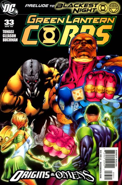 Green Lantern Corps, Vol. 1 Blackest Night - Emerald Eclipse, Part 1: Origins & Omens |  Issue#33A | Year:2009 | Series: Green Lantern | Pub: DC Comics | Pat Gleason Regular