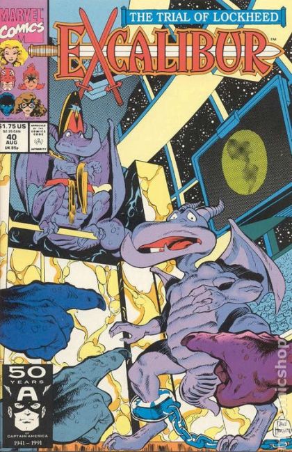 Excalibur, Vol. 1 The Trial of Lockheed |  Issue#40A | Year:1991 | Series: Excalibur | Pub: Marvel Comics | Direct Edition