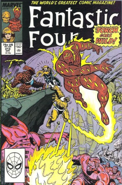 Fantastic Four, Vol. 1 The Tunnels Of The Mole Man |  Issue#313A | Year:1988 | Series: Fantastic Four | Pub: Marvel Comics | Direct Edition