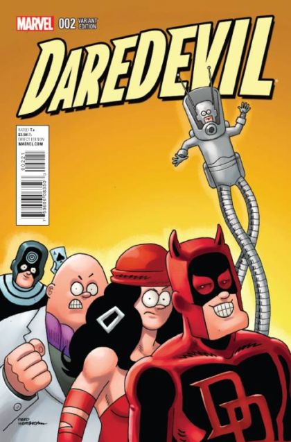 Daredevil, Vol. 5  |  Issue#2B | Year:2015 | Series: Daredevil | Pub: Marvel Comics | Fred Hembeck Variant