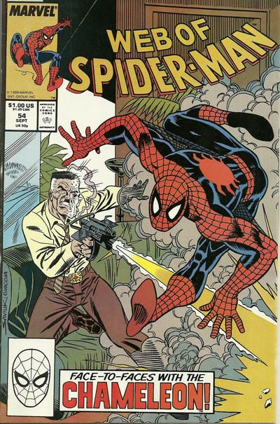 Web of Spider-Man, Vol. 1 The Wolves of War |  Issue#54A | Year:1989 | Series: Spider-Man | Pub: Marvel Comics | Direct Edition