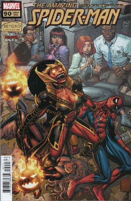 The Amazing Spider-Man, Vol. 5 "Beyond: Chapter Sixteen" |  Issue#90A | Year:2022 | Series: Spider-Man | Pub: Marvel Comics | Arthur Adams Regular