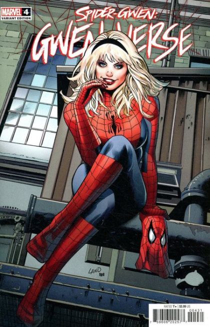Spider-Gwen: Gwenverse  |  Issue#4C | Year:2022 | Series:  | Pub: Marvel Comics | Greg Land Homage Cover