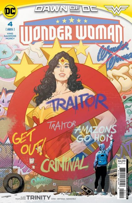 Wonder Woman, Vol. 6 Part 4 “The World’s Finest” Part 2 |  Issue#4A | Year:2023 | Series: Wonder Woman | Pub: DC Comics | Daniel Sampere Regular
