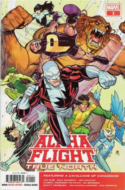 Alpha Flight: True North Mired in the Past; Monsters; Illegal Guardians |  Issue#1A | Year:2019 | Series:  | Pub: Marvel Comics | Regular Nick Bradshaw Cover