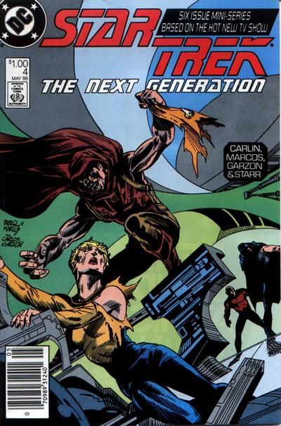 Star Trek: The Next Generation, Vol. 1 Q's Day |  Issue#4B | Year:1988 | Series: Star Trek | Pub: DC Comics | Newsstand Edition