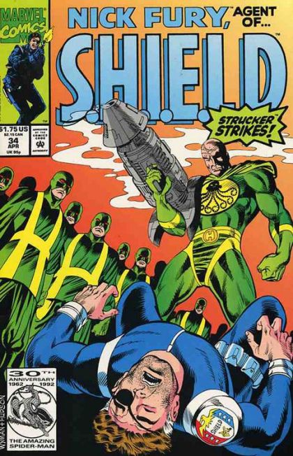 Nick Fury Agent of Shield, Vol. 4 In The Field |  Issue#34 | Year:1992 | Series: Nick Fury - Agent of S.H.I.E.L.D. | Pub: Marvel Comics |