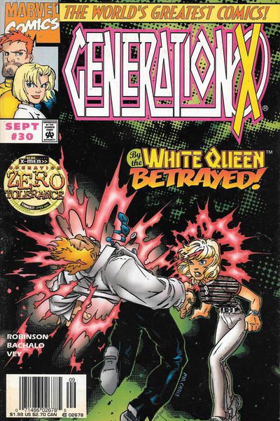 Generation X, Vol. 1 Operation: Zero Tolerance - Some Things Hurt More Than Cars And Girls |  Issue#30B | Year:1997 | Series: Generation X | Pub: Marvel Comics | Newsstand Edition