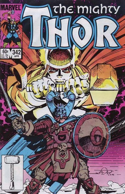 Thor, Vol. 1 The Last Viking |  Issue#342A | Year:1984 | Series: Thor | Pub: Marvel Comics | Direct Edition