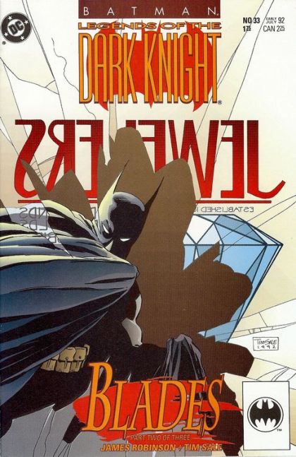 Batman: Legends of the Dark Knight Blades, Part Two |  Issue#33A | Year:1992 | Series:  | Pub: DC Comics | Direct Edition