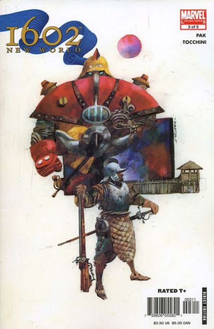 Marvel 1602: New World New World Part 3 |  Issue#3 | Year:2005 | Series: Marvel 1602 | Pub: Marvel Comics | Sergio Toppi Regular