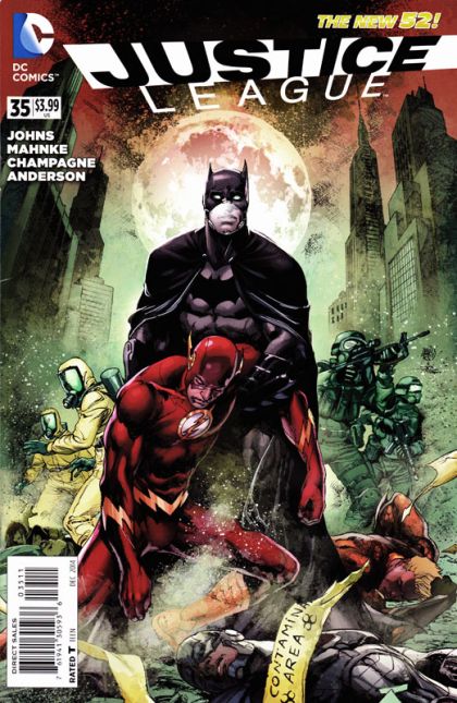Justice League, Vol. 1 The Amazo Virus, Prologue: The Outbreak |  Issue#35A | Year:2014 | Series: Justice League | Pub: DC Comics | Ivan Reis Regular Cover