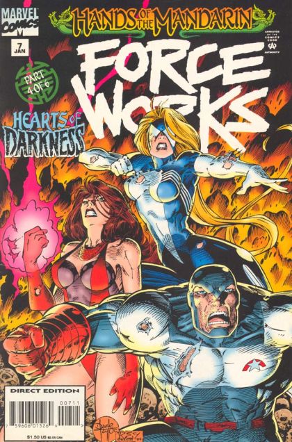 Force Works Hands of the Mandarin - Part 4: Heart of Darkness |  Issue#7A | Year:1994 | Series: Force Works | Pub: Marvel Comics | Direct Edition
