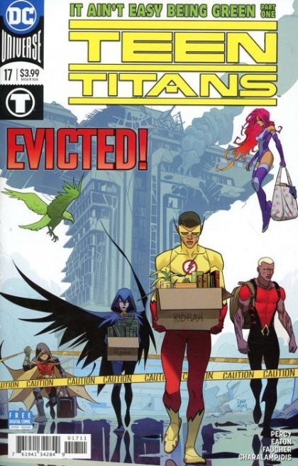 Teen Titans, Vol. 6 It Ain't Easy Being Green, Part One |  Issue#17A | Year:2018 | Series:  | Pub: DC Comics | Regular Dan Mora Cover