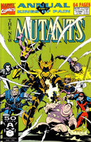 New Mutants, Vol. 1 Annual Kings of Pain - Part 1: Pawns Of Senescence / The Killing Stroke Part 1: The First Cut / Close Encounters of the Mutant Kind / New Mutants Origin Chart |  Issue