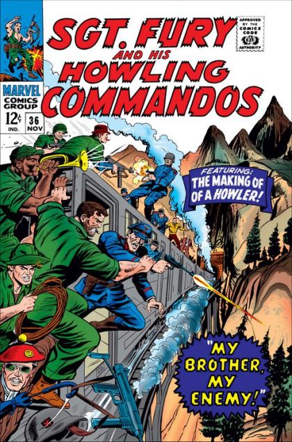 Sgt. Fury and His Howling Commandos My Brother, My Enemy! |  Issue#36 | Year:1966 | Series: Nick Fury - Agent of S.H.I.E.L.D. | Pub: Marvel Comics |