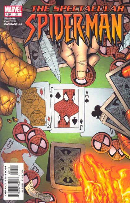 The Spectacular Spider-Man, Vol. 2 Read 'Em 'An Weep |  Issue#21A | Year:2004 | Series: Spider-Man | Pub: Marvel Comics | Talent Caldwell Regular
