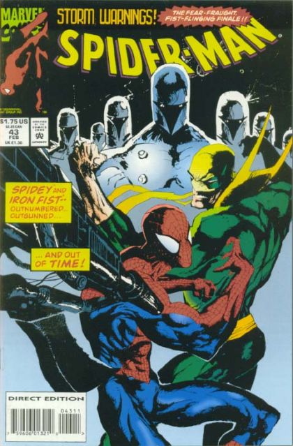 Spider-Man, Vol. 1 Storm Warnings, Part 3: Media Blitz |  Issue#43A | Year:1993 | Series: Spider-Man | Pub: Marvel Comics | Direct Edition