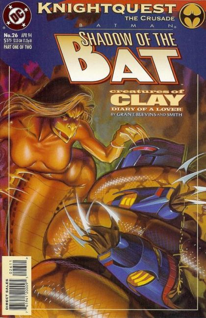 Batman: Shadow of the Bat Knightquest: The Crusade - Creatures Of Clay, Part 1: Diary Of A Lover |  Issue#26A | Year:1994 | Series: Batman | Pub: DC Comics | Direct Edition