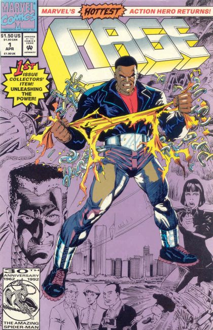 Cage, Vol. 1 The Drowning Man |  Issue#1A | Year:1992 | Series: Power Man | Pub: Marvel Comics | Regular Cover