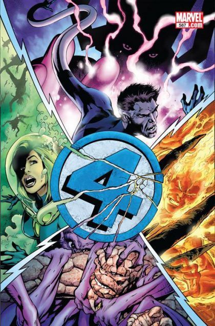 Fantastic Four, Vol. 3 Three, Part Five: The Last Stand! |  Issue#587E | Year:2011 | Series: Fantastic Four | Pub: Marvel Comics | Quesada Signed Edition