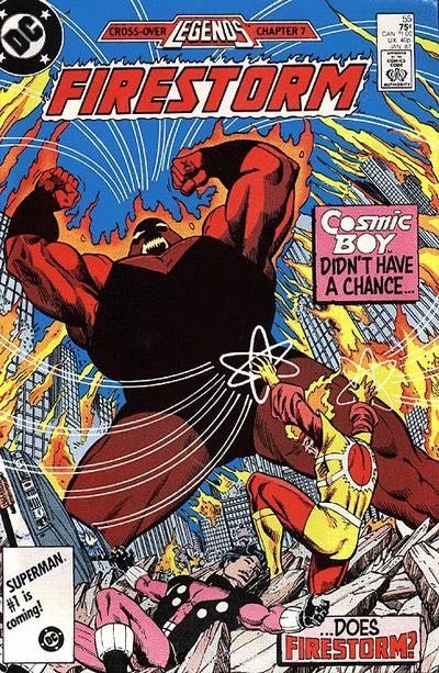 Firestorm, the Nuclear Man, Vol. 2 (1982-1990) Legends - The Stench of Brimstone |  Issue#55A | Year:1986 | Series: Firestorm | Pub: DC Comics | Direct Edition