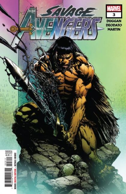 Savage Avengers, Vol. 1 Chapter Three: Crom Whispers |  Issue#3A | Year:2019 | Series:  | Pub: Marvel Comics | Regular David Finch Cover
