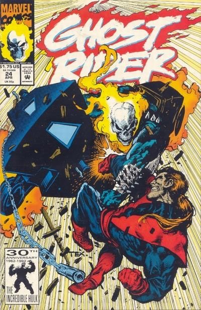 Ghost Rider, Vol. 2 Death Duel |  Issue#24A | Year:1992 | Series: Ghost Rider | Pub: Marvel Comics | Direct Edition