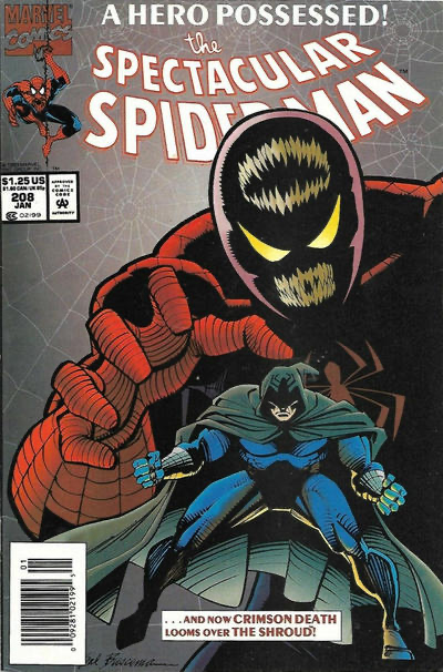 The Spectacular Spider-Man, Vol. 1 Fear Eats The Soul |  Issue#208B | Year:1994 | Series: Spider-Man | Pub: Marvel Comics | Newsstand Edition