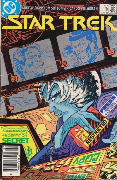 Star Trek, Vol. 1 New Frontiers, Part 8: Homecoming |  Issue#16B | Year:1985 | Series: Star Trek | Pub: DC Comics | Newsstand Edition